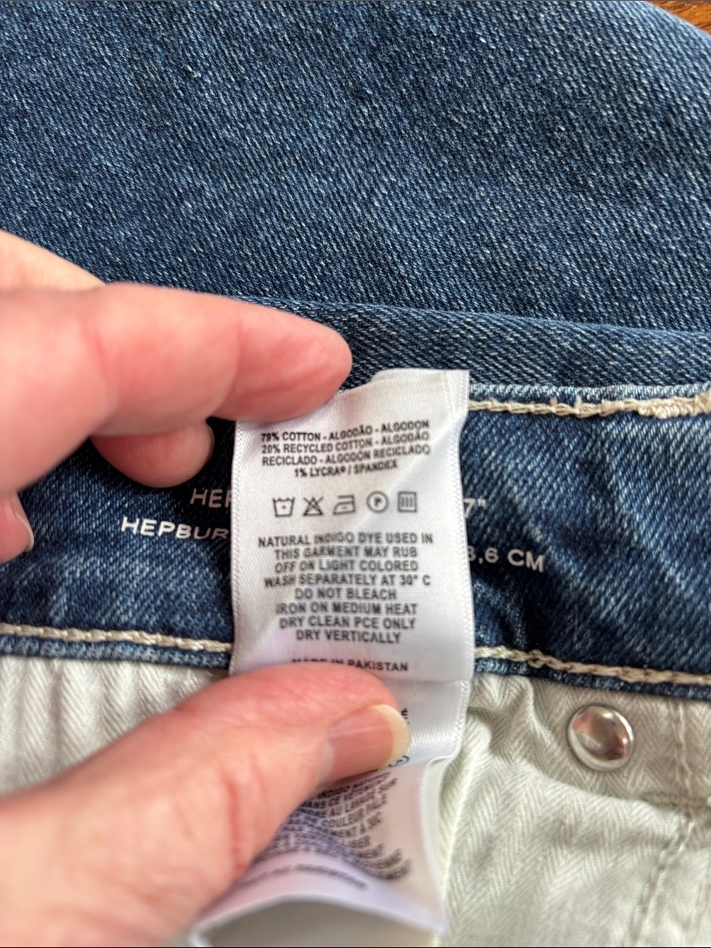 DL1961 Hepburn Wide Leg 27” Jeans Women’s High Rise Blue Denim Ankle Size 27 - Picture 9 of 11